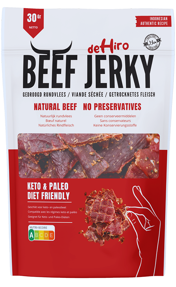 Dehiro beef jerky halal snack belgium no preservatives