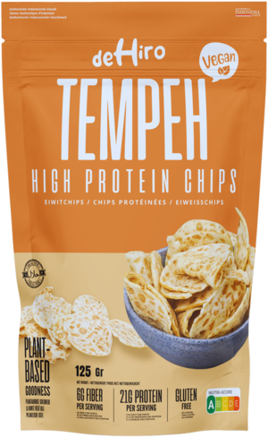 Dehiro tempeh chips high protein vegan healthy